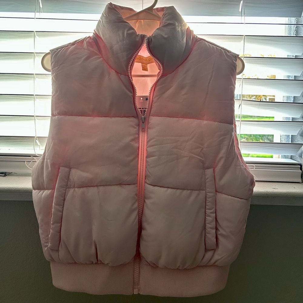 Madden Girl Blush Pink Puffer Vest